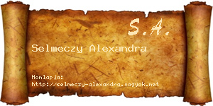 Selmeczy Alexandra névjegykártya