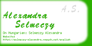 alexandra selmeczy business card